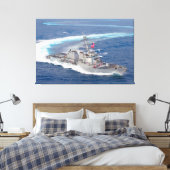 GELEIDE RAKET DESTROYER - DDG-110 32x48 Canvas Afdruk (Insitu (Slaapkamer))