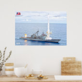 GELEIDE RAKETKRUISER - CG-63 POSTER (Keuken)