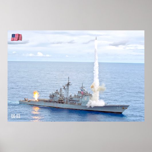 GELEIDE RAKETKRUISER - CG-63 POSTER (Voorkant)