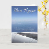 Geleide reis! Prettige en veilige reiswensen Kaart (Gele Bloem)