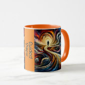 "Geleide stappen" koffie Mok (Voorkant rechts)