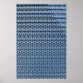 Geleide textiel, zwart-wit poster (Voorkant)