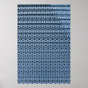 Geleide textiel, zwart-wit poster