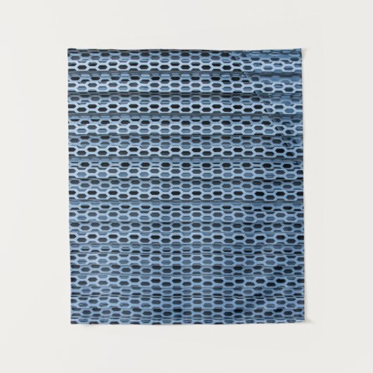 Geleide textiel, zwart-wit wandkleed (Voorkant)