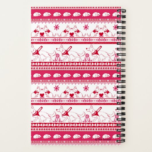 Geleidehondenverhaal Duitse Herder - Rood - Klein Notitieboek (Achterkant)