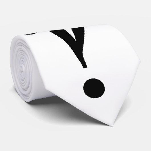 Geleidelijk groeiend Interrobang Stropdas (Opgerold)