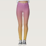 Geleidelijk Paars en goud Leggings<br><div class="desc">Eenvoudige maar stijlvolle leggings in een paarse tot gouden gele gradiënt. Kunstwerk van Aleta.</div>