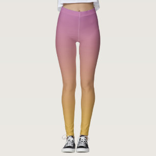 Geleidelijk Paars en goud Leggings