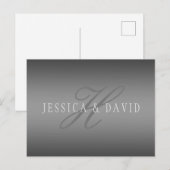 Geleidelijk veranderende gradiënt grijs elke naam/ briefkaart (Voorkant / Achterkant)