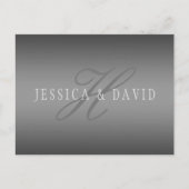 Geleidelijk veranderende gradiënt grijs elke naam/ briefkaart (Voorkant)