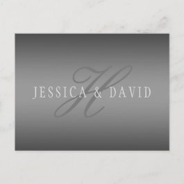 Geleidelijk veranderende gradiënt grijs elke naam/ briefkaart