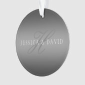 Geleidelijk veranderende gradiënt grijs elke naam/ ornament (voorkant)