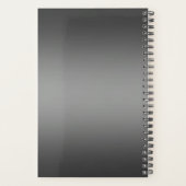 Geleidelijk veranderende gradiënt grijs elke naam/ planner (Achterkant)