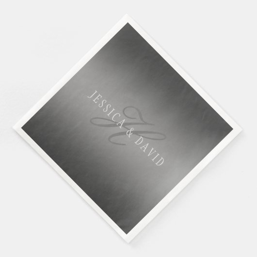 Geleidelijk veranderende gradiënt grijs elke naam/ servet (Hoek)