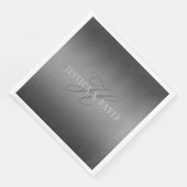 Geleidelijk veranderende verloop grijs elke naam/n servet (Hoek)