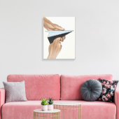 Geleidend papier in de lucht – Vertrouwen tussen o Canvas Afdruk (Insitu (Woonkamer))