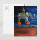 Geleidende lichten briefkaart (Voorkant / Achterkant)