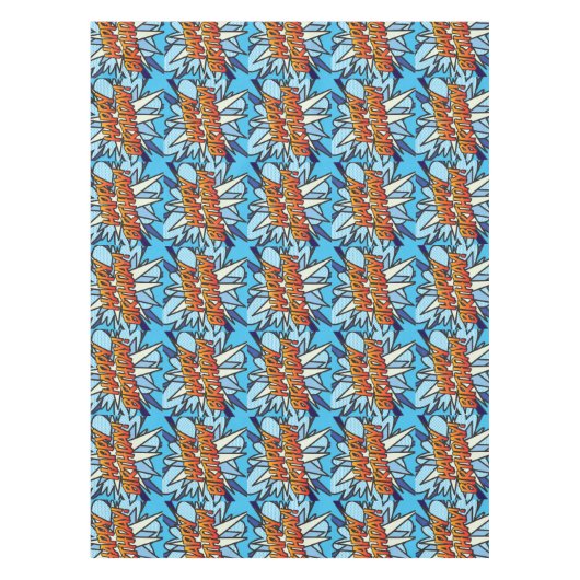 GELEK VERJAARDAG Leuk Retro Stripboek Tafelkleed (Voorkant)