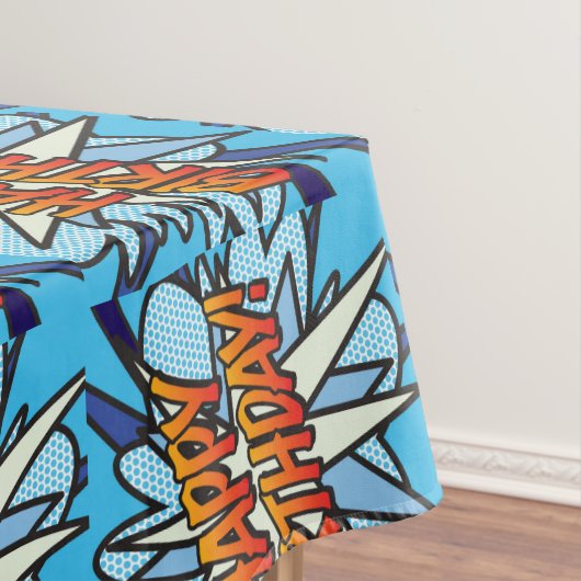 GELEK VERJAARDAG Leuk Retro Stripboek Tafelkleed