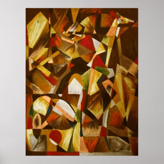 Gelephant door Mansa Pryor Poster (Voorkant)