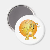 Gelert met geel afspeeltje magneet (Voorkant / Achterkant)