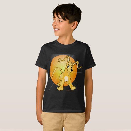 Gelert met geel afspeeltje t-shirt (Voorkant volledig)