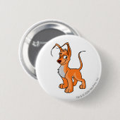 Gelert Sinaasappel Ronde Button 5,7 Cm (Voorkant /achterkant)