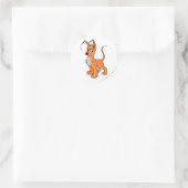 Gelert Sinaasappel Ronde Sticker (Tas)