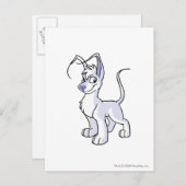 Gelert White Briefkaart (Voorkant / Achterkant)