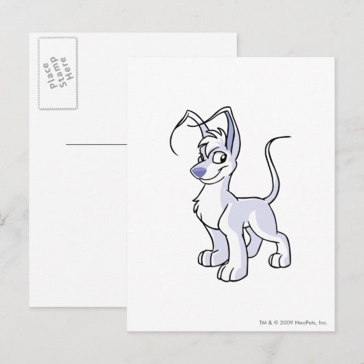 Gelert White Briefkaart (Voorkant / Achterkant)