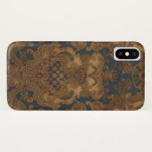 Geleste lederen bladgeleider Gold-schuifwerk Case-Mate iPhone Case (Achterkant (horizontaal))
