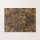 Geleste lederen bladgeleider Gold-schuifwerk Legpuzzel (Horizontaal)