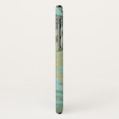 Geleste tropische bladeren Case-Mate iPhone case (Achterkant/links)