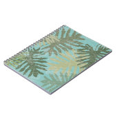 Geleste tropische bladeren notitieboek (Linkerzijde)