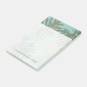 Geleste tropische bladeren post-it® notes (Schuin)
