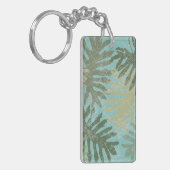 Geleste tropische bladeren sleutelhanger (Voorkant Links)