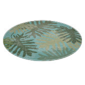 Geleste tropische bladeren snijplank (Hoek)