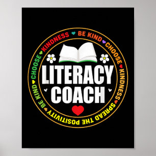 Geletterdheid Coach Mannen Vrouwen Lezen Specialis Poster