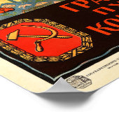 Geletterdheid is de weg naar het communisme! Vinta Poster (Hoek)