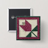 Geleverd poeder Tulip Pin Vierkante Button 5,1 Cm (Voorkant /achterkant)