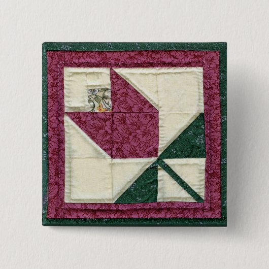 Geleverd poeder Tulip Pin Vierkante Button 5,1 Cm (Voorkant)