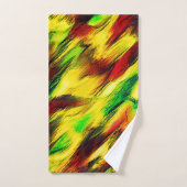 Geleverd van rood naar geel, een beetje groen bad handdoek (Handdoek)