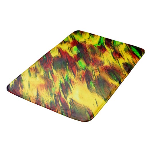 Geleverd van rood naar geel, een beetje groen badmat (Gekanteld)