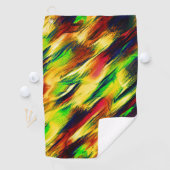 Geleverd van rood naar geel, een beetje groen golfhanddoek (Insitu)