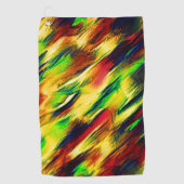 Geleverd van rood naar geel, een beetje groen golfhanddoek (Voorkant)