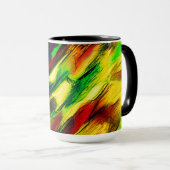 Geleverd van rood naar geel, een beetje groen mok (Voorkant rechts)