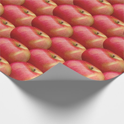 GELEVERDE RODE APPEN CADEAUPAPIER (Hoek)