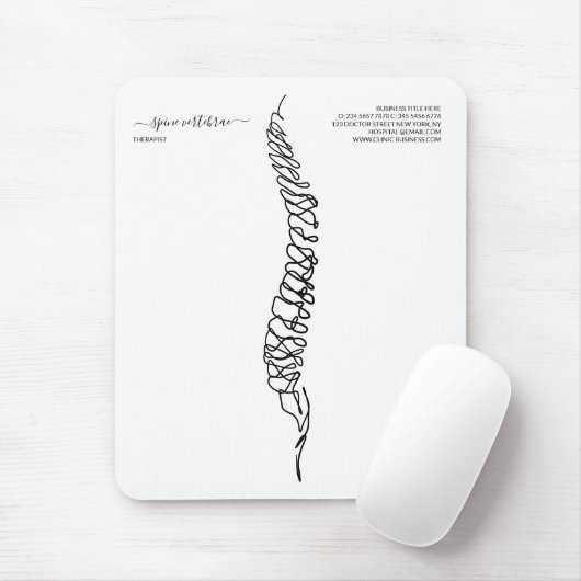 Gelicentieerd chiropractor massage therapeut muismat (Met muis)