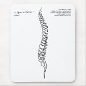 Gelicentieerd chiropractor massage therapeut muismat (Voorkant)