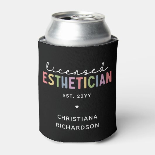 Gelicentieerd Estheetisch Kosmetoloog Blikjeskoeler (Blikje Voorkant)